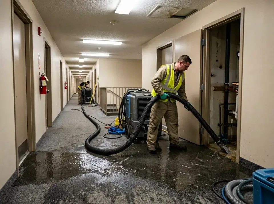multi-unit-apartment-hallway-f-005 — frequently asked questions, Emergency Burst Pipe Water Extraction & Removal in Melrose…